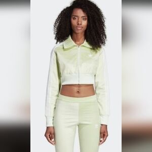 NWT RARE Adidas Mint Green Velvet Women's Tracksuit